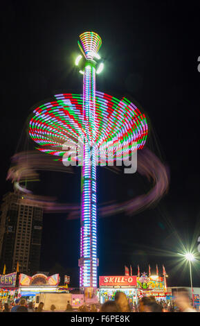 Swing Ride at Night, Toronto, Ontario, Canada Stock Photo - Alamy