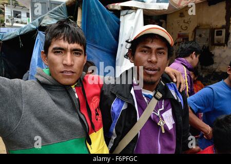 Pilgrims -Señor Cautivo de Ayabaca peregrination in AYABACA . Department of Piura .PERU Stock Photo