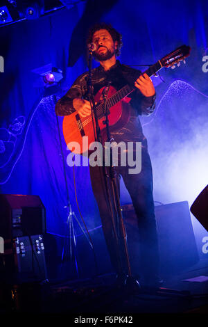 Milan Italy. 18th November 2015. The Swedish indie/folk singer-songwriter JOSE GONZALEZ performs live on stage at Alcatraz to presents his new album 'Vestiges & Claws' Credit:  Rodolfo Sassano/Alamy Live News Stock Photo