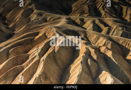 Barren ridges of Zabriskie Point, Death Valley National Park, California Stock Photo