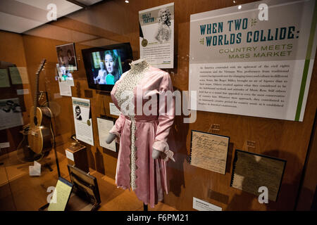 Museum display in the Country Music Hall of Fame in Nashville, TN. Stock Photo