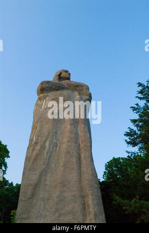 Statue of Black Hawk by Lorado Taft in Lowden State Park, Oregon, Illinois Stock Photo