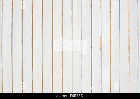 White, vertical wooden planks texture background Stock Photo