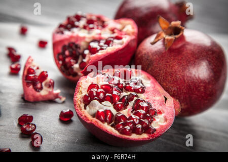 Red juice pomegranate Stock Photo