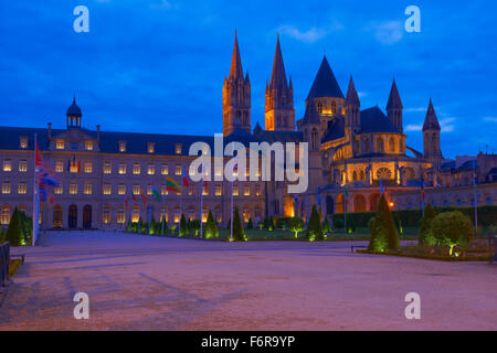 Abbaye aux Hommes, Men's Abbey, Abbey of Saint-Étienne, Caen, Calvados, Basse-Normandie, France Stock Photo