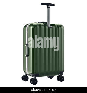 Luggage travel green Stock Photo