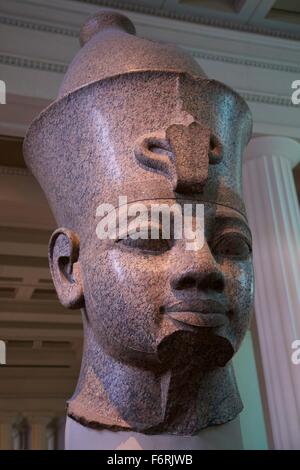 The British Museum, London - Colossal Granite Head Of Amenhotep III 2 ...