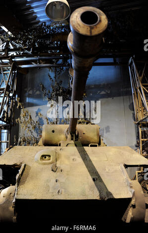 D Day,Panther german tank,Overlord Museum,Omaha Beach,Colleville-sur-Mer,Normandy,Normandie,France,WWII Stock Photo