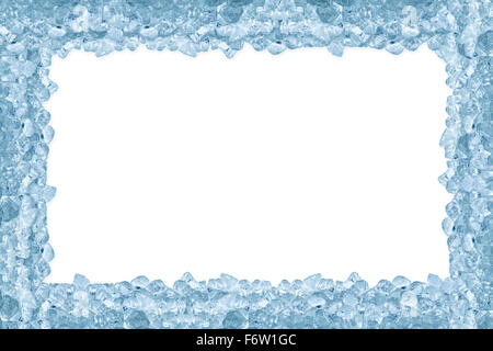 crushed ice on white background Stock Photo