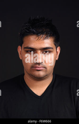 Portrait of a depressed youth, Stock Photo