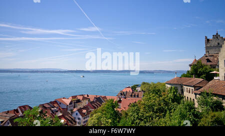 Meersburg and Lake Constance Stock Photo