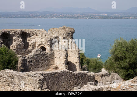 Grotte di Catullo, Lake Garda Stock Photo