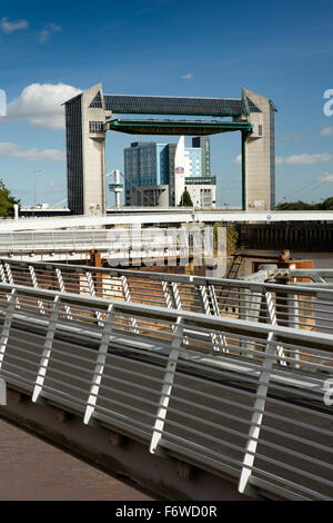 UK, England, Yorkshire, Hull, Tidal Barrier at mouth of River Hull to prevent flooding during high tides Stock Photo