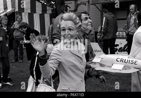 Miners Gala in Cardiff in 1983. An historic annual event held in the south Wales coalfield when the pits were working. Stock Photo