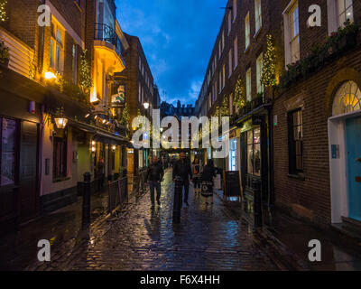 Carnaby Street Christmas lights Stock Photo