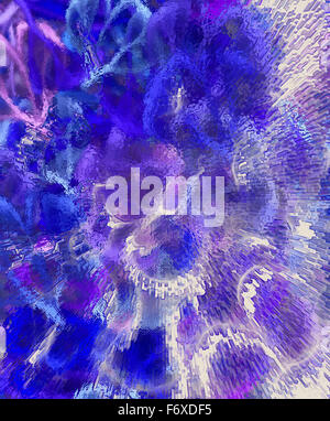 Color abstract background and desert crackle,  Water and glass effect Stock Photo