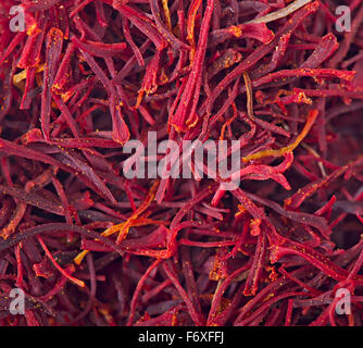 Saffron background Stock Photo