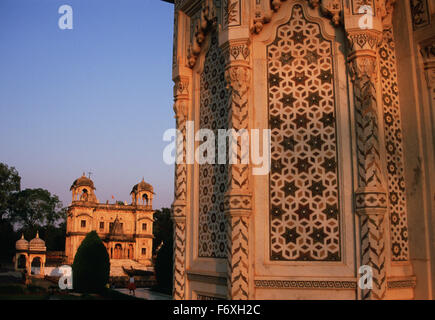 Marble cenotaph ('chhatri') erected by the Scindia princes at Shivpuri ( India) Stock Photo