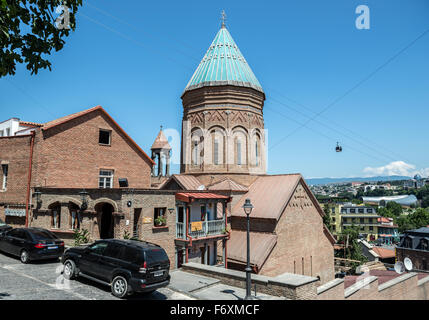 Cathedral of Saint George - 13th century Armenian church in historical quarter of Tbilisi, Georgia Stock Photo