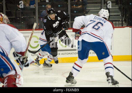 New York Islanders center Kyle Palmieri (21) looks back toward the goal ...