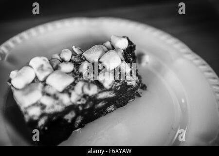 Cake with marshmallows, and everything sweet put in it Stock Photo