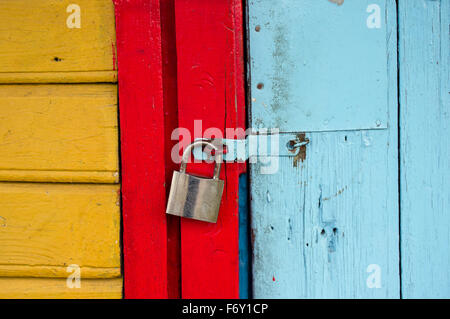 Lock On The Door Stock Photo