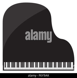 grand piano isolated on white background 3d illustration Stock Photo ...