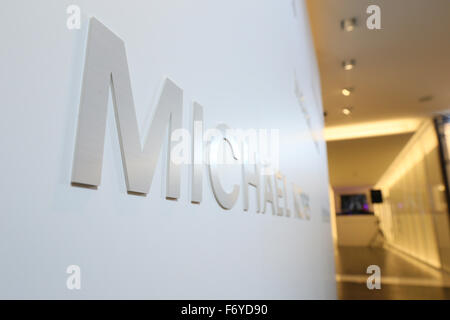 A general view of the new Michael Kors store in Tokyo, Japan on November 20, 2015. American luxury brand opened its largest flagship store in Tokyo's renowned Ginza district. © Yohei Osada/AFLO/Alamy Live News Stock Photo