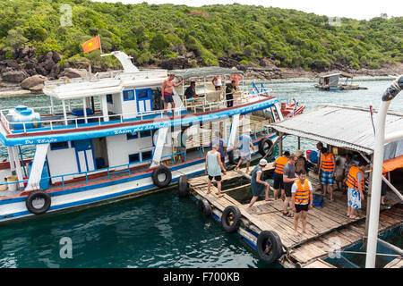 Sales place on the water, Phu Quoc Stock Photo