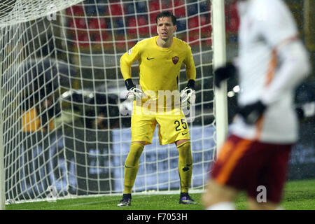 Bologna, Italy. 21st Nov, 2015. Roma's goalkeeper Wojciech Szczesny looks during the Italian Serie A football match between  Bologna FC v AS Roma at Dall'Ara Stadium on 21 November, 2015 in Bologna. Credit:  Andrea Spinelli/Alamy Live News Stock Photo