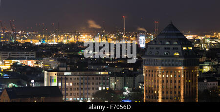 Hamburg at night Stock Photo