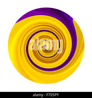 Abstract circular colour color swirl Stock Photo