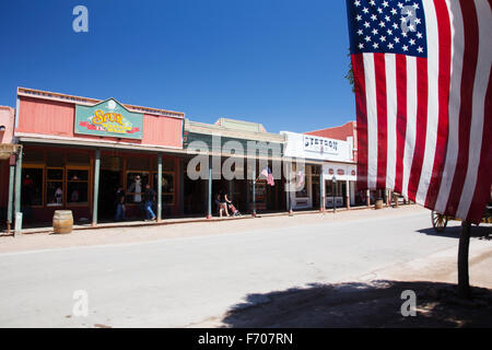 Tombstone, Arizona, USA, April 6, 2015, Western townfront Stock Photo