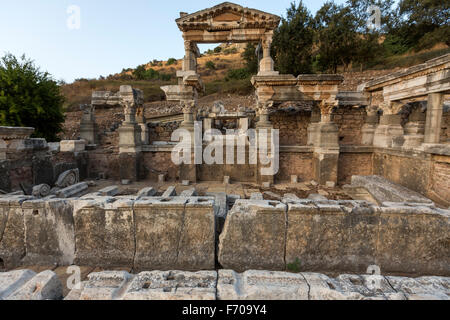 Latrines in Ephesus, an ancient Greek city on the coast of Ionia, Stock Photo