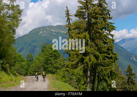 Couple mountain Chamonix Stock Photo