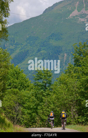 Couple mountain Chamonix Stock Photo