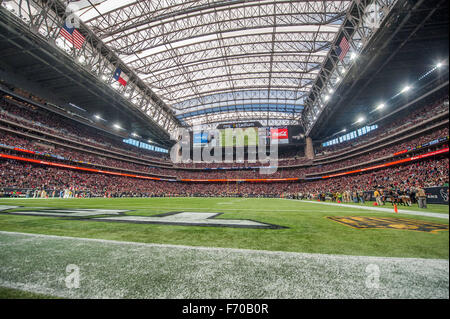 Houston, Texas, USA. 22nd Nov, 2015. A stadium view of NRG Stadium during the 4th quarter of an NFL game between the Houston Texans and the New York Jets at NRG Stadium in Houston, TX on November 22nd, 2015. Credit:  Trask Smith/ZUMA Wire/Alamy Live News Stock Photo