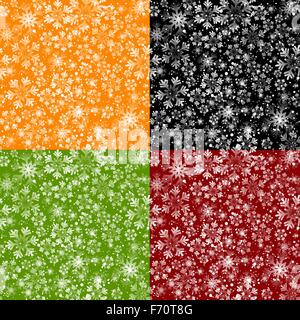 Christmas snowflakes seamless background Stock Vector