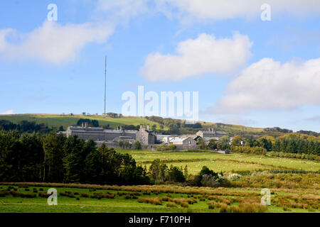 Her Majesty's Prison (HMP) Dartmoor located in Princetown the most remote prison in the British Isles. Stock Photo