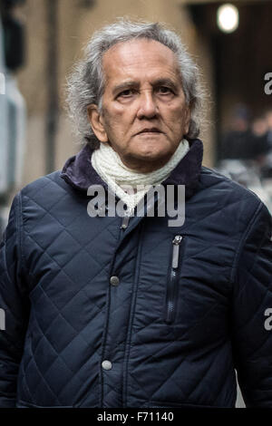 London, UK. 23rd November, 2015. Aravindan Balakrishnan from the alleged extreme left-wing Maoist cult arrives at Southwark Crown Court to continue his trial on slavery charges and multiple counts of indecent assault Credit:  Guy Corbishley/Alamy Live News Stock Photo