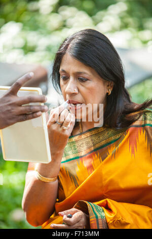 Kavita Krishnamurti, Kavita Krishnamurthy, Kavita Subramaniam, Sharada, Indian playback singer, classical singer, India, Asia Stock Photo