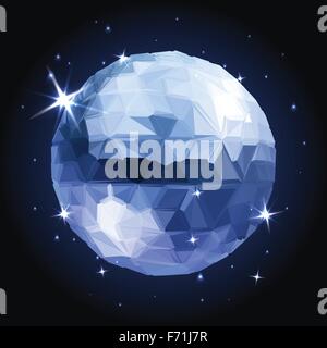 Geometric christmas ball. Holidays Background Stock Vector