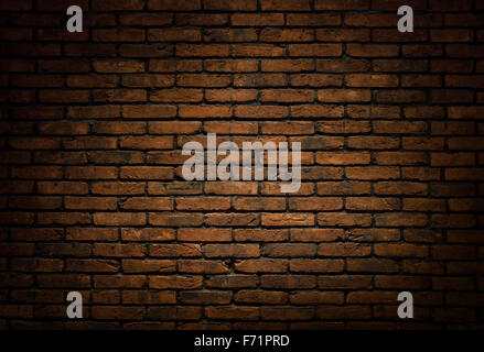 Dark brick wall background, texture Stock Photo