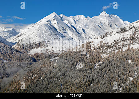 Großglockner High Alpine Road in winter, High Tauern National Park, Austria, Europe Stock Photo