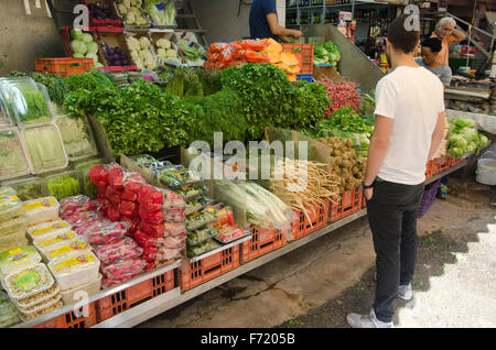 Mahane Yehuda Market, West Jerusalem, Israel Stock Photo