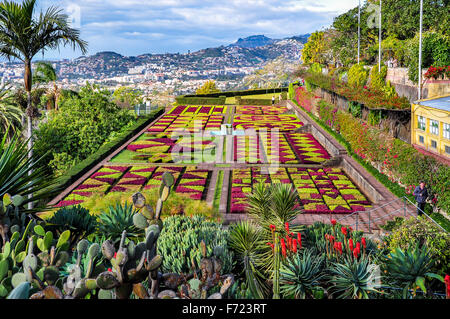 Botanical garden in Funchal on a cloudy day Stock Photo