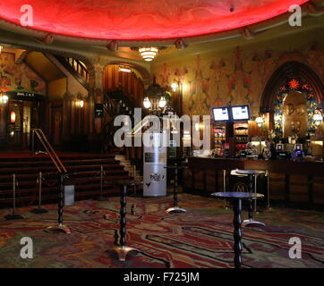 Interior Pathé Tuschinski, an Art Nouveau film theater in Amsterdam, Netherlands, location of IDFA film festival November 2015 Stock Photo