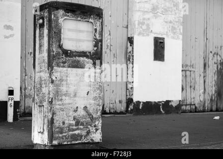 Old petrel pump, main street, Koroit, Victoria, Australia Stock Photo