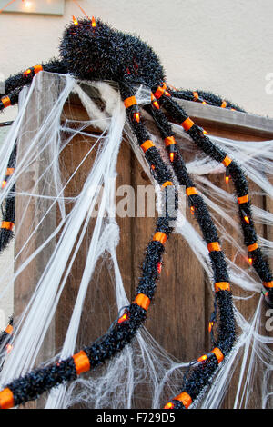 Halloween celebration on Russell Street in Berkeley California. Mostly for the kids, but the adults can't resist! Stock Photo