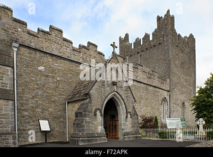 Architecture of ancient temples in the town Adare Stock Photo